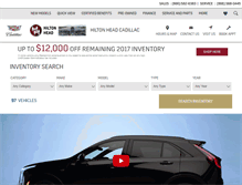 Tablet Screenshot of hiltonheadcadillac.com